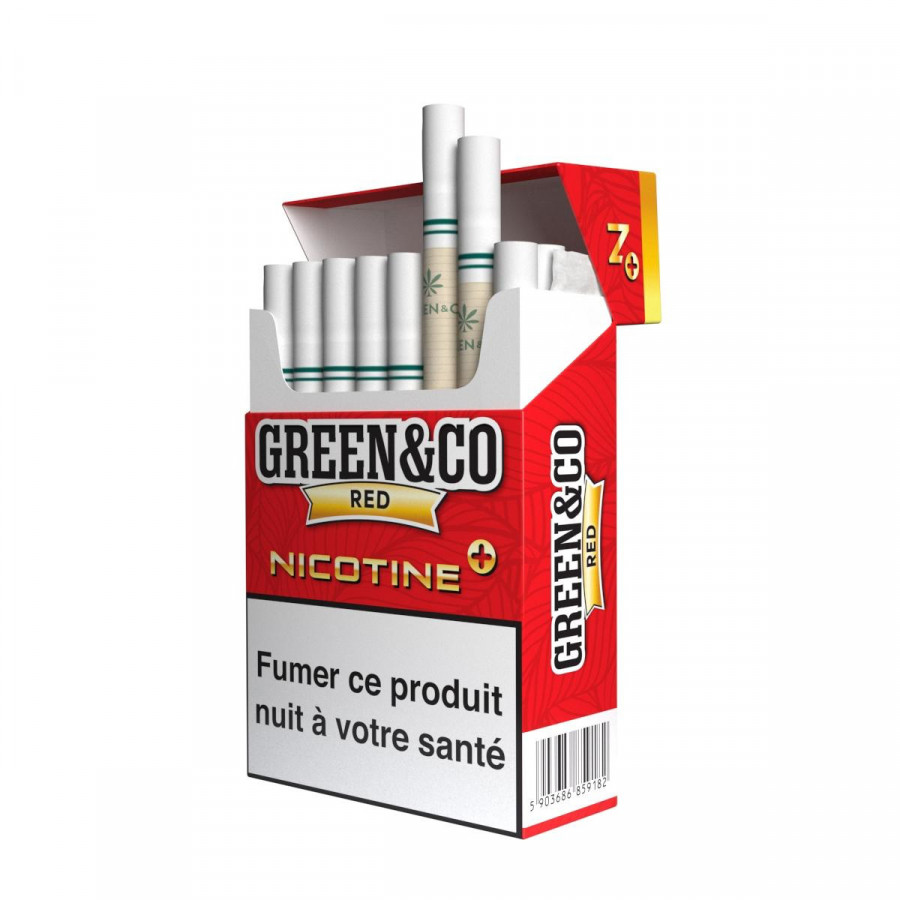 Cigarettes Green&Co Nicotine - 10 paquets