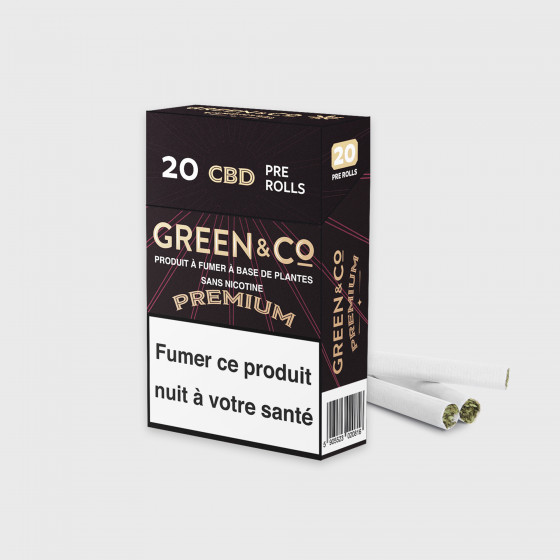 cigarettes pré roulées green and co premium