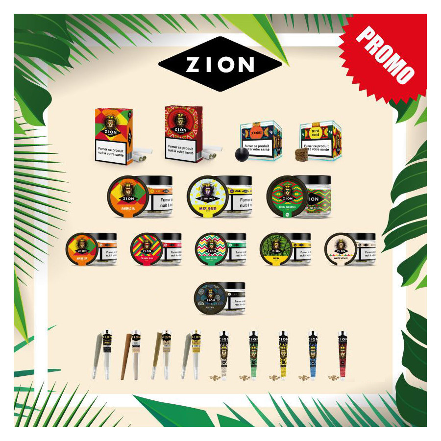 Pack Promo ZION - 10 Pots Trim Amnésia 15g Offerts