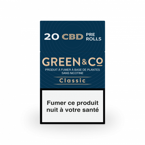 Cigarettes Green&Co Classic Sans Nicotine - 10 paquets