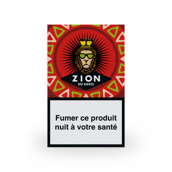 Cigarettes Zion Red Berries Sans Nicotine - 10 paquets