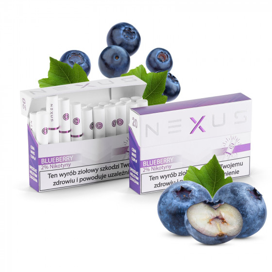 Nexus Myrtille (Blueberry) - Cartouche de 10 Paquets de 20 Recharges