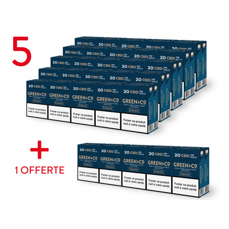 Pack Promo : 5 Cartouches Green&Co Classic Achetées 1 Cartouche Offerte