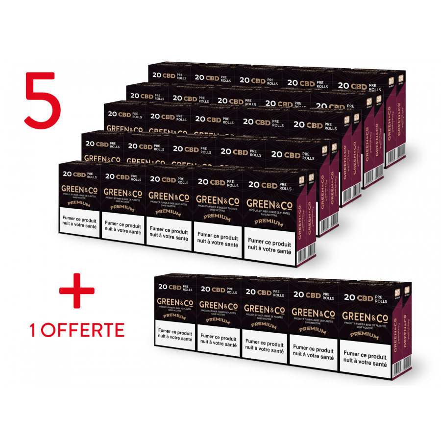 Pack Promo : 5 Cartouches Green&Co Premium Achetées 1 Cartouche Offerte