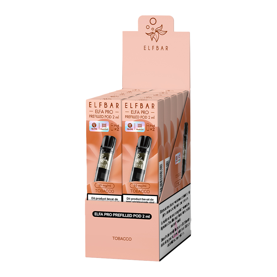 Cartouche de 10 ElfaPro - Tabac (Tobacco) - 10mg