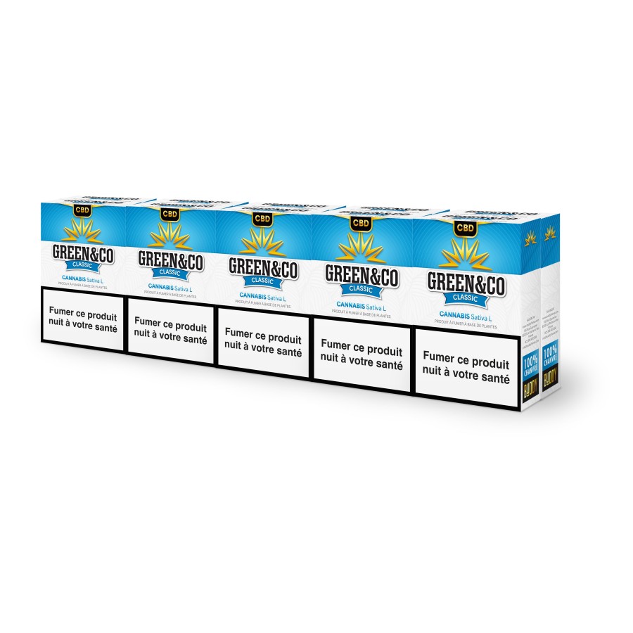 Cigarettes Green&Co Classic Sans Nicotine - 10 paquets