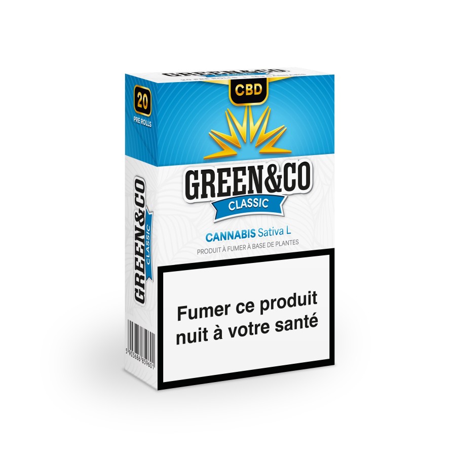Cigarettes Green&Co Classic Sans Nicotine - 10 paquets