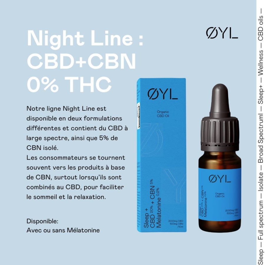 OYL - Sommeil+ Huile de CBD Bio 10ml