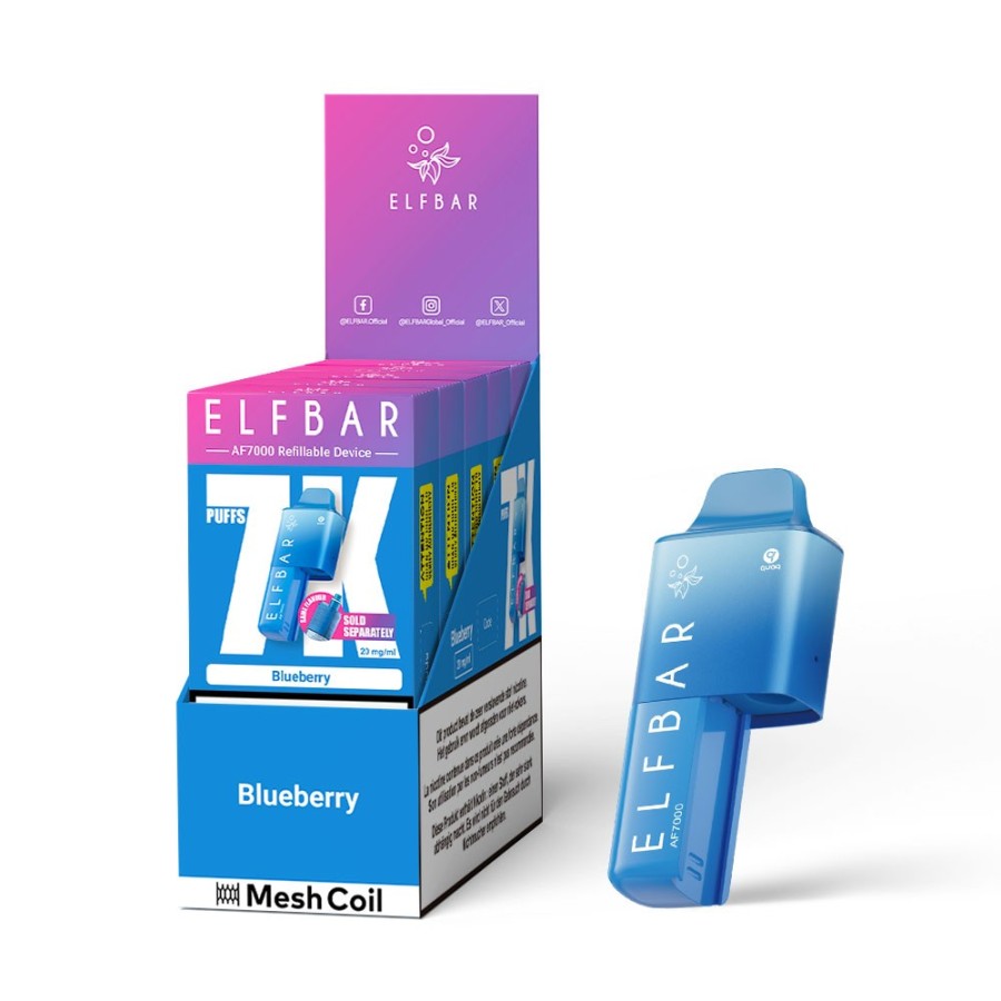 Elfbar AF7000 - Device + Pod 🫐Myrtille - Cartouche de 5