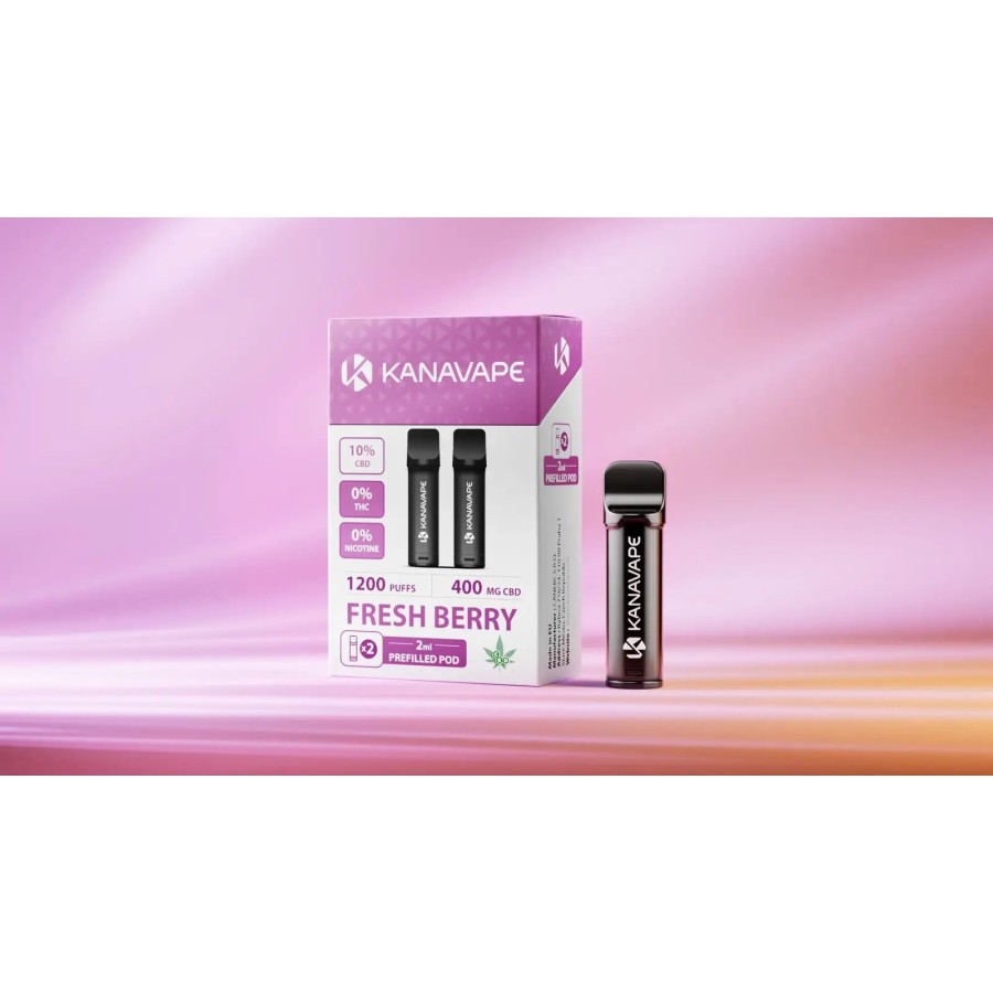 Pods jetables CBD KANAVAPE – Fresh Berry Pods jetables CBD KANAVAPE – Fresh Berry