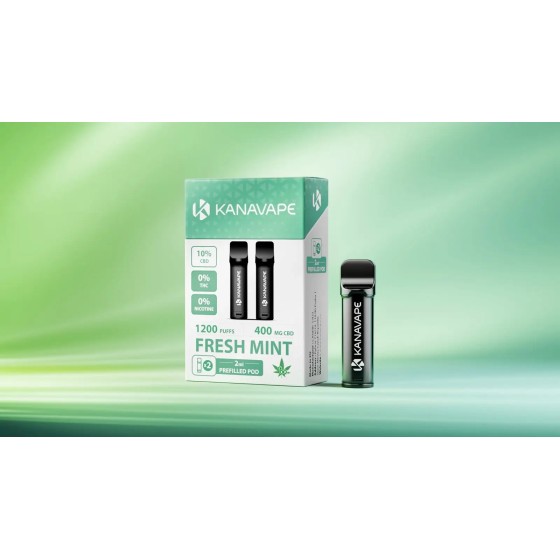 Pods Jetables CBD KANAVAPE – Menthe Fraîche (Fresh Mint)