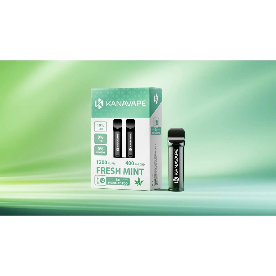 Pods Jetables CBD KANAVAPE – Menthe Fraîche (Fresh Mint) Pods Jetables CBD KANAVAPE – Menthe Fraîche (Fresh Mint)