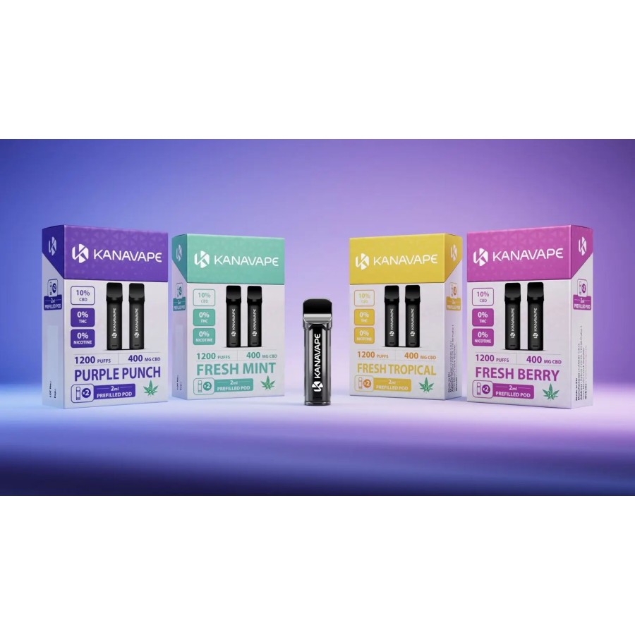 Pods Jetables CBD KANAVAPE – Menthe Fraîche (Fresh Mint)
