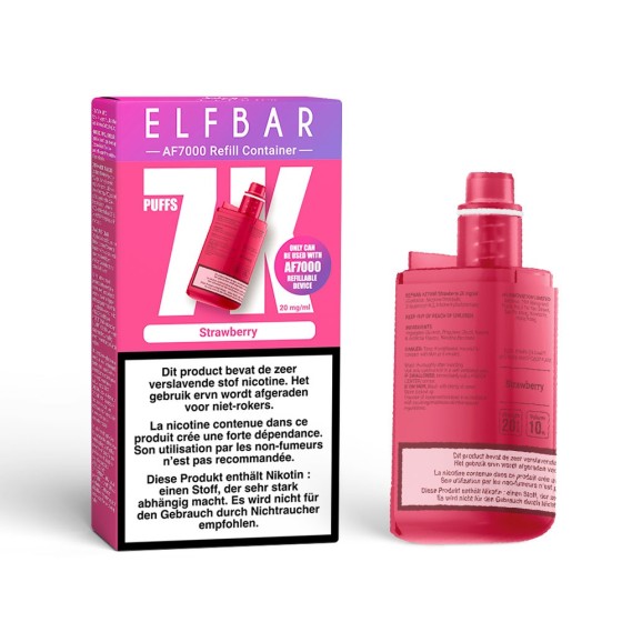 Recharge 10ml – Elfbar AF7000 🍓 Fraise Glacée (Strawberry)