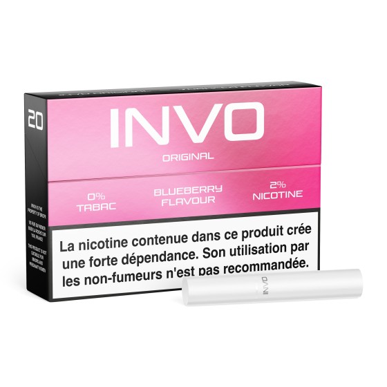 INVO BLUEBERRY ORIGINAL - Cartouche de 10 Paquets de 20 Recharges