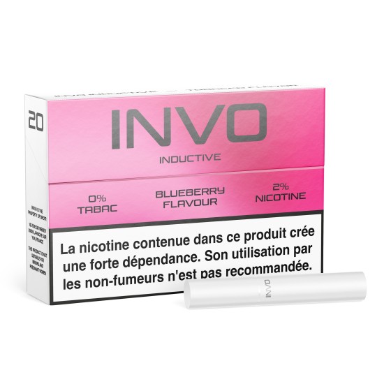 INVO BLUEBERRY INDUCTIVE - Cartouche de 10 Paquets de 20 Recharges