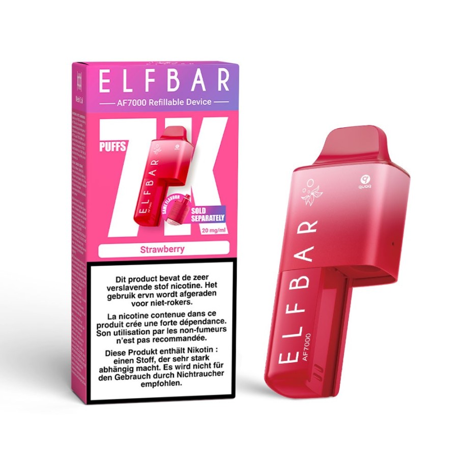 Pack AF7000 🍓 Fraise Glacée (Strawberry) - 1 Cartouche 5 Devices + 1 Cartouche 10 Réservoirs