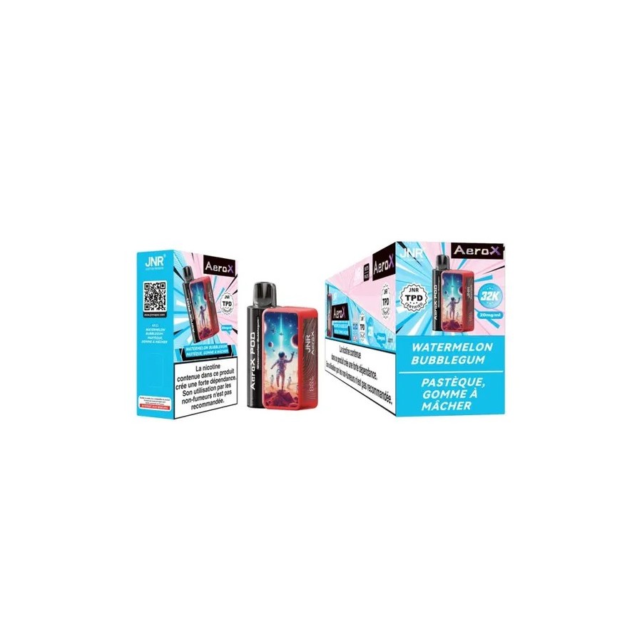 JNR AeroX 32K – Watermelon Bubble Gum (Pastèque Chewing-Gum)