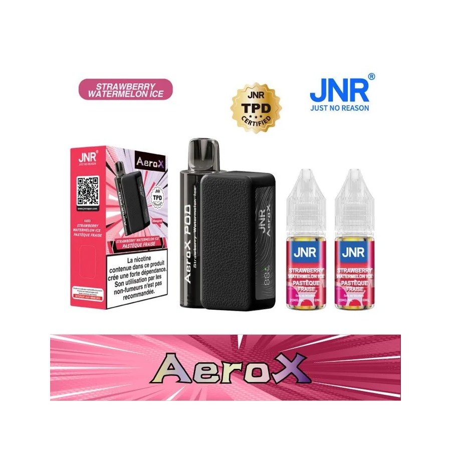 JNR AeroX 32K – Strawberry Watermelon Ice (Fraise Pastèque Glacée) JNR AeroX 32K – Strawberry Watermelon Ice (Fraise Pastèque Glacée)
