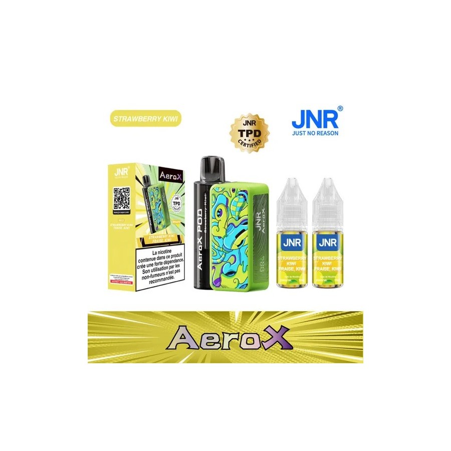 JNR AeroX 32K – Strawberry Kiwi (Fraise Kiwi) JNR AeroX 32K – Strawberry Kiwi (Fraise Kiwi)