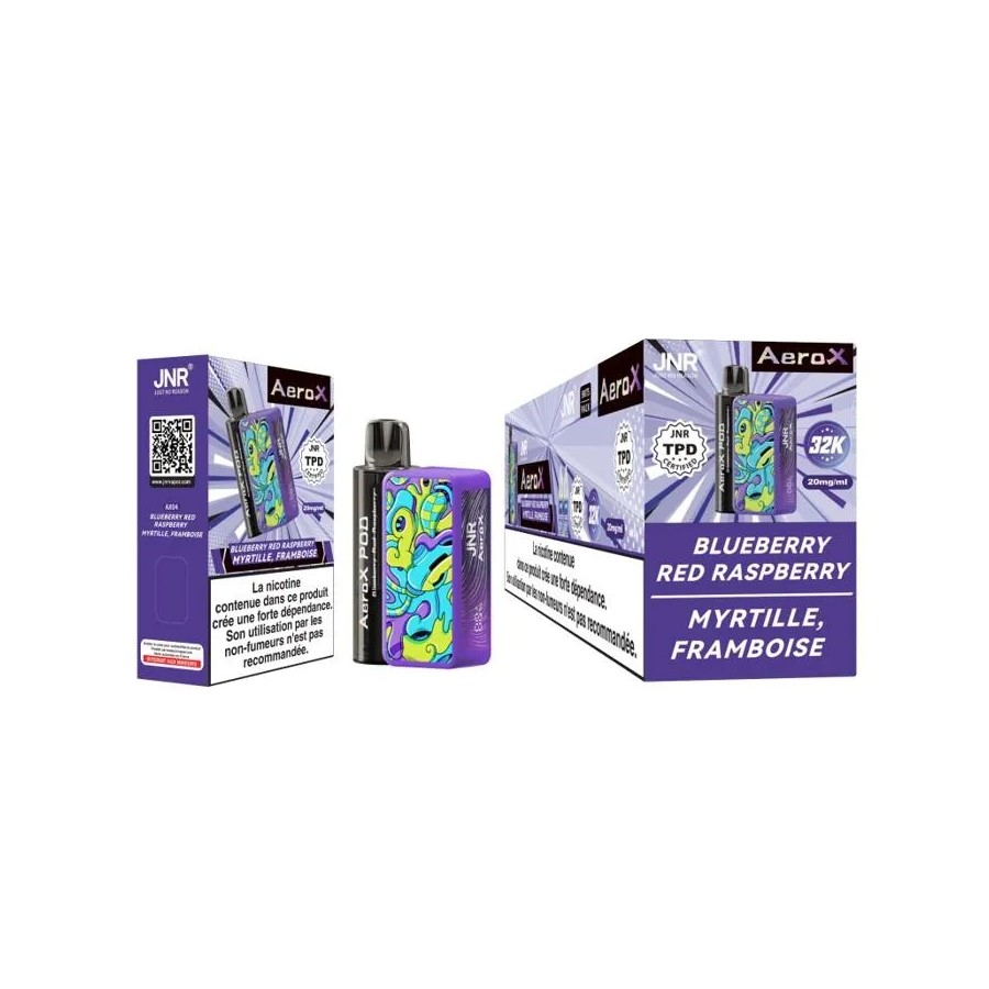 JNR AeroX 32K – Blueberry Red Raspberry (Myrtille Framboise)