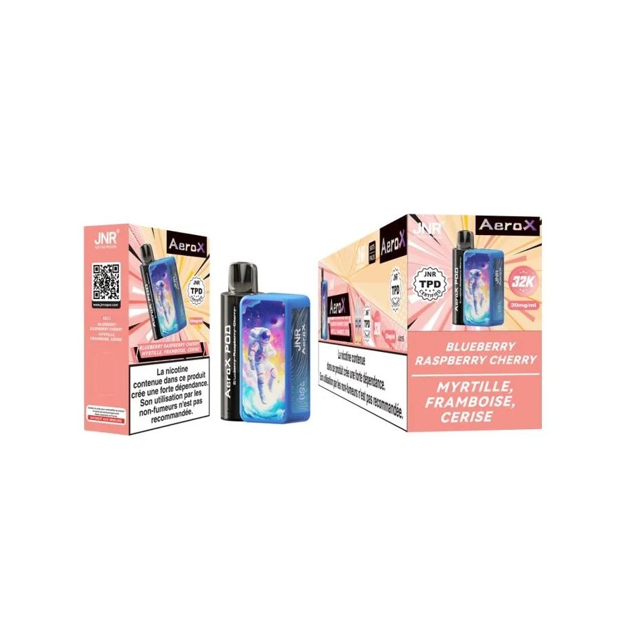 JNR AeroX 32K – Blueberry Raspberry Cherry (Myrtille Framboise Cerise)