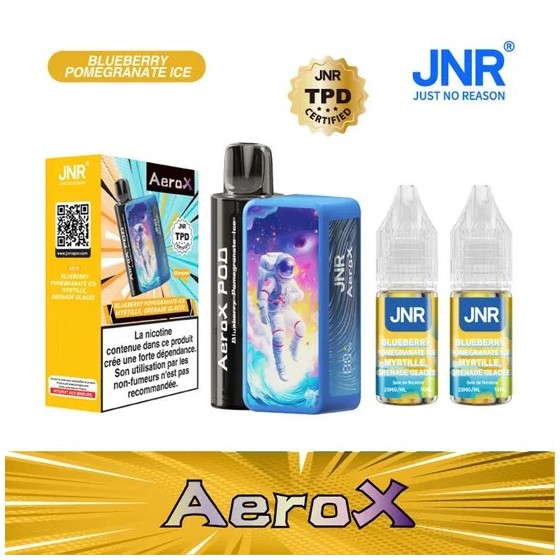 JNR AeroX 32K – Blueberry Pomegranate Ice (Myrtille Grenade Glacée)