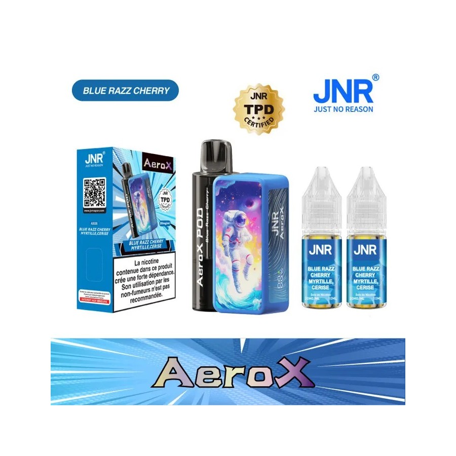 JNR AeroX 32K – Blue Razz Cherry (Myrtille Cerise) JNR AeroX 32K – Blue Razz Cherry (Myrtille Cerise)