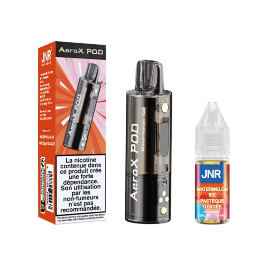 Pod JNR AeroX + E-liquide 10ml - Watermelon Ice (Pastèque Glacée)