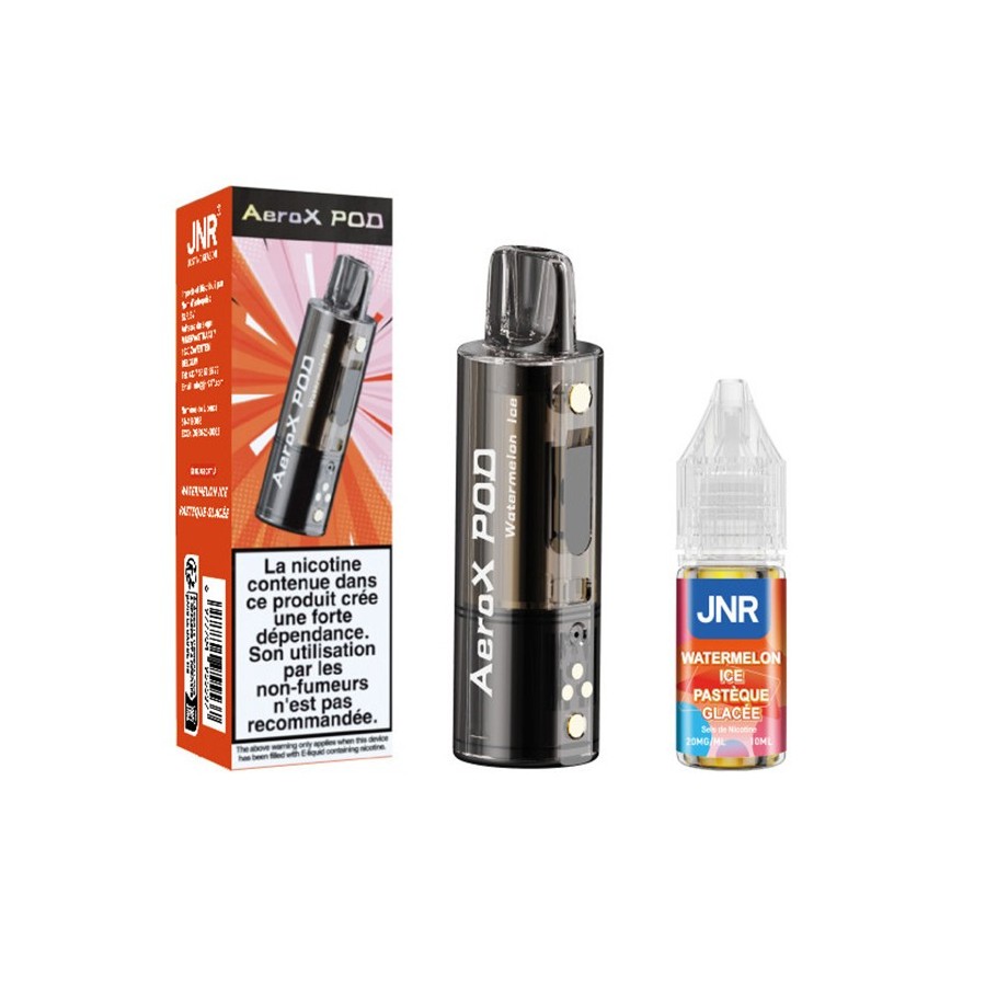 Pod JNR AeroX + E-liquide 10ml - Watermelon Ice (Pastèque Glacée) Pod JNR AeroX + E-liquide 10ml - Watermelon Ice (Pastèque Glacée)