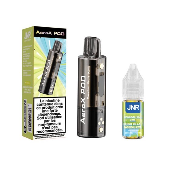 Pod JNR AeroX + E-liquide 10ml - Passion Fruit Kiwi (Fruit de la Passion Kiwi)
