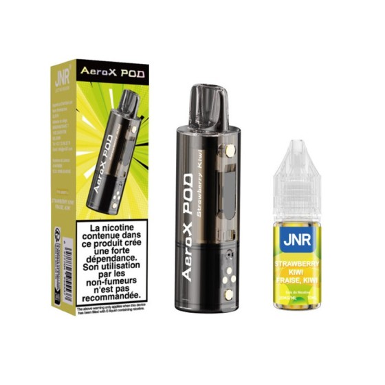 Pod JNR AeroX + E-liquide 10ml - Strawberry Kiwi (Fraise Kiwi)