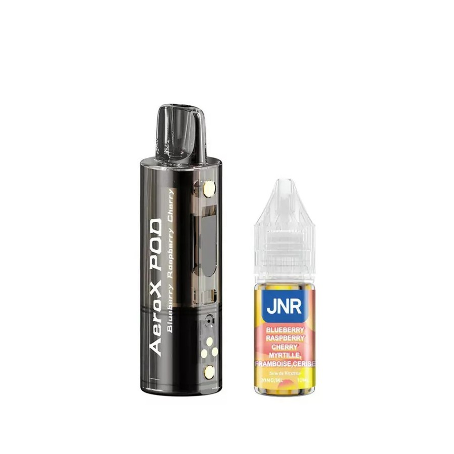 Pod JNR AeroX + E-liquide 10ml - Blueberry Raspberry Cherry (Myrtille Framboise Cerise)