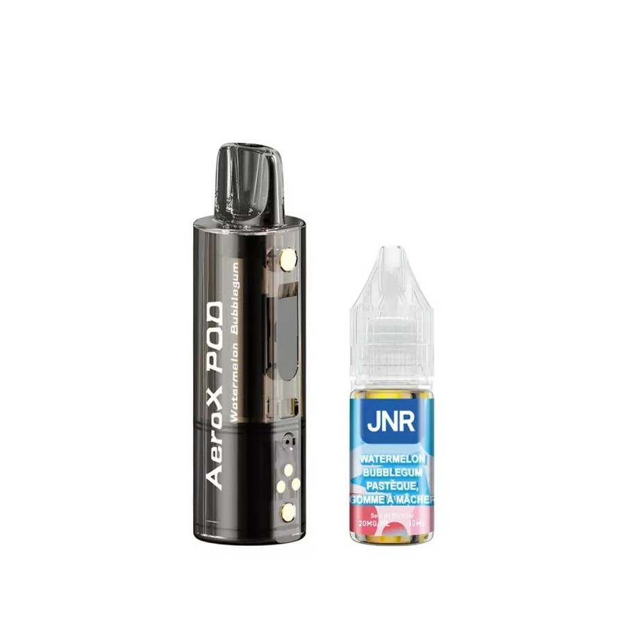 Pod JNR AeroX + E-liquide 10ml - Watermelon Bubblegum (Pastèque Chewing-Gum)