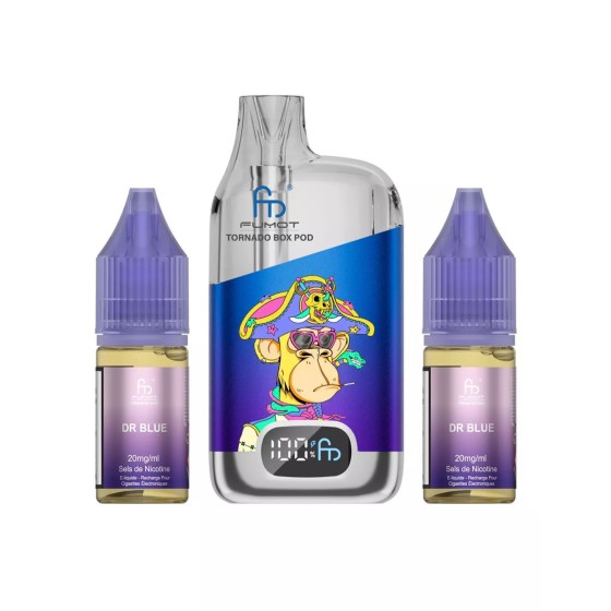 Puff Tornado 28K Rechargeable - Dr Blue (Mélange de Baies Noires et Fruits Rouges)