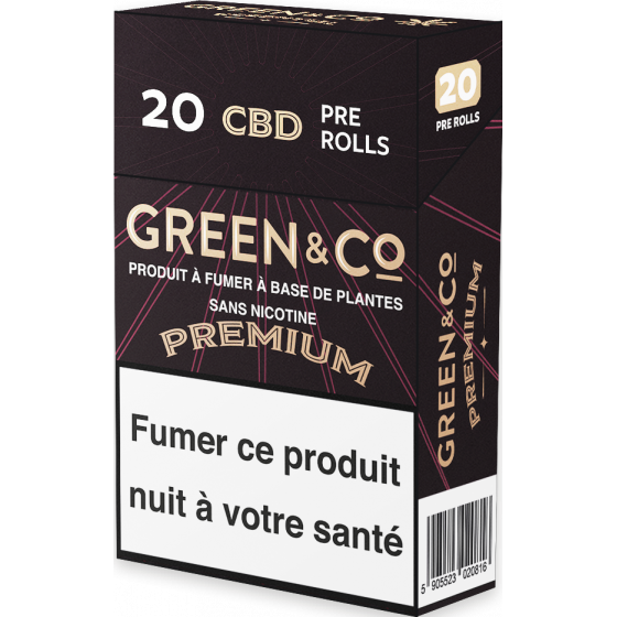 cigarettes pré roulées green and co premium