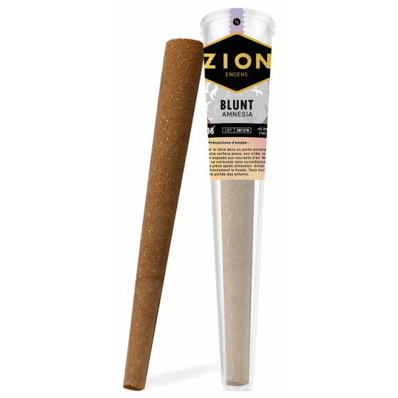 Joints pré-roulés CBD ZION Amnésia Blunt - Fleur + Blunt - 1 boite de 25 cones